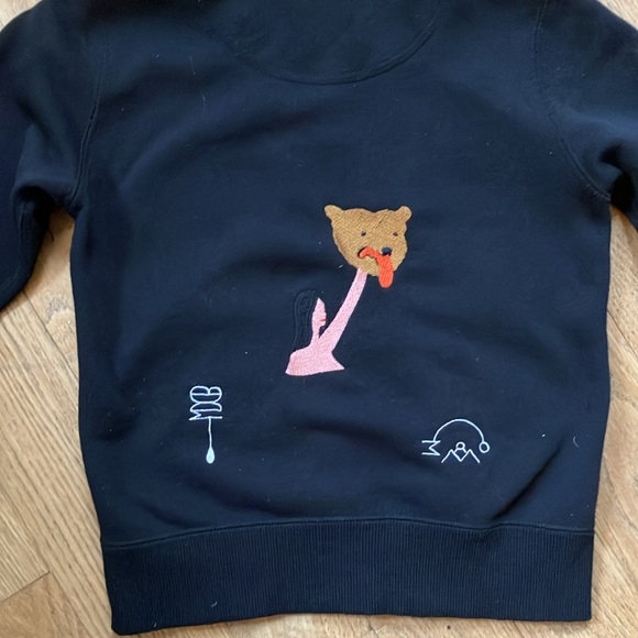 BDDW lady holding a bear head hoodie! - Picture 3 of 16